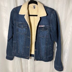 Denim Jacket with Sherpa Lining
